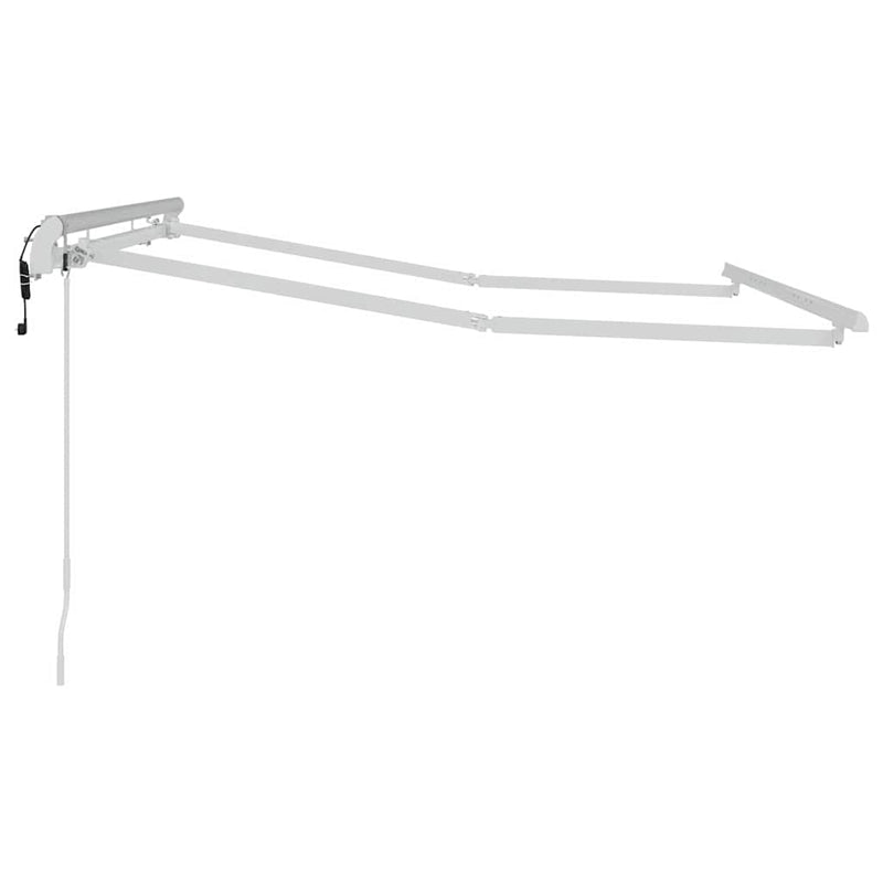 vidaXL Napernyő keret Fehér 2.5 x 2 m Fém