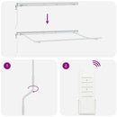 vidaXL Napernyő keret Fehér 3.5 x 2 m Fém