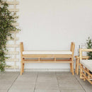 vidaXL Kerti pad párnával Barna 110 x 38 x 65cm bambusz