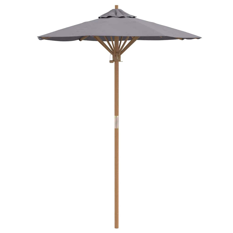 vidaXL Kerti napernyő Sötétszürke 150 x 150 x 210 cm bambusz