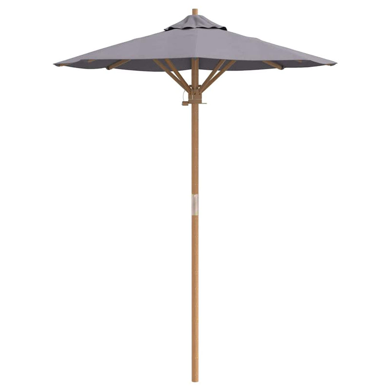 vidaXL Kerti napernyő Sötétszürke 150 x 150 x 210 cm bambusz