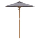 vidaXL Kerti napernyő Sötétszürke 180 x 180 x 230 cm bambusz