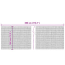 vidaXL Nádkerítés Barna 300 x 180 cm Nád