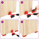 vidaXL 8 db piros bútorgörgő emelőkkel 9,8 x 7,5 x 3 cm 150 kg
