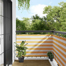 vidaXL sárga és fehér csíkos erkélyparaván 90 x 800 cm