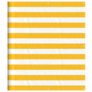 vidaXL sárga és fehér csíkos erkélyparaván 120 x 800 cm
