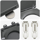 vidaXL Gyorsan Levehető WC Ülőke Antracit 44.8 x 37.3 x 4.2 cm