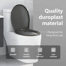 vidaXL WC ülőke Antracit 47 x 37 x 4 cm Duroplast
