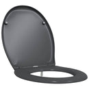 vidaXL WC ülőke Antracit 47 x 37 x 4 cm Duroplast