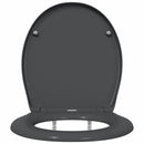 vidaXL Gyorsan Levehető WC Ülőke Antracit 44.8 x 37.3 x 4.2 cm