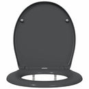 vidaXL WC ülőke Antracit 47 x 37 x 4 cm Duroplast