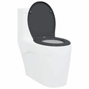 vidaXL Gyorsan Levehető WC Ülőke Antracit 44.8 x 37.3 x 4.2 cm