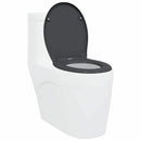 vidaXL WC ülőke Antracit 47 x 37 x 4 cm Duroplast