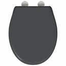 vidaXL WC ülőke Antracit 47 x 37 x 4 cm Duroplast
