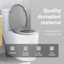 vidaXL WC ülőke Szürke 47 x 37 x 4 cm Duroplast