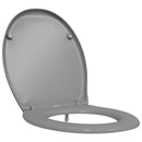 vidaXL WC ülőke Szürke 47 x 37 x 4 cm Duroplast