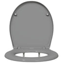 vidaXL Gyorsan Levehető WC Ülőke Szürke 44.8 x 37.3 x 4.2 cm Duroplast