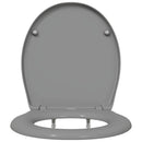 vidaXL WC ülőke Szürke 47 x 37 x 4 cm Duroplast