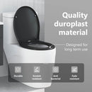 vidaXL WC ülőke Fekete 47 x 37 x 4 cm Duroplast