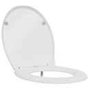 vidaXL Gyorsan Levehető WC Ülőke Fehér 44.8 x 37.3 x 4.2 cm Duroplast