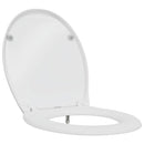 vidaXL WC ülőke Fehér 47 x 37 x 4 cm Duroplast