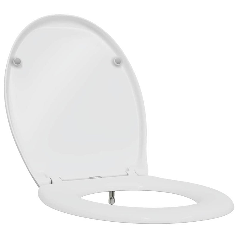 vidaXL Gyorsan Levehető WC Ülőke Fehér 44.8 x 37.3 x 4.2 cm Duroplast