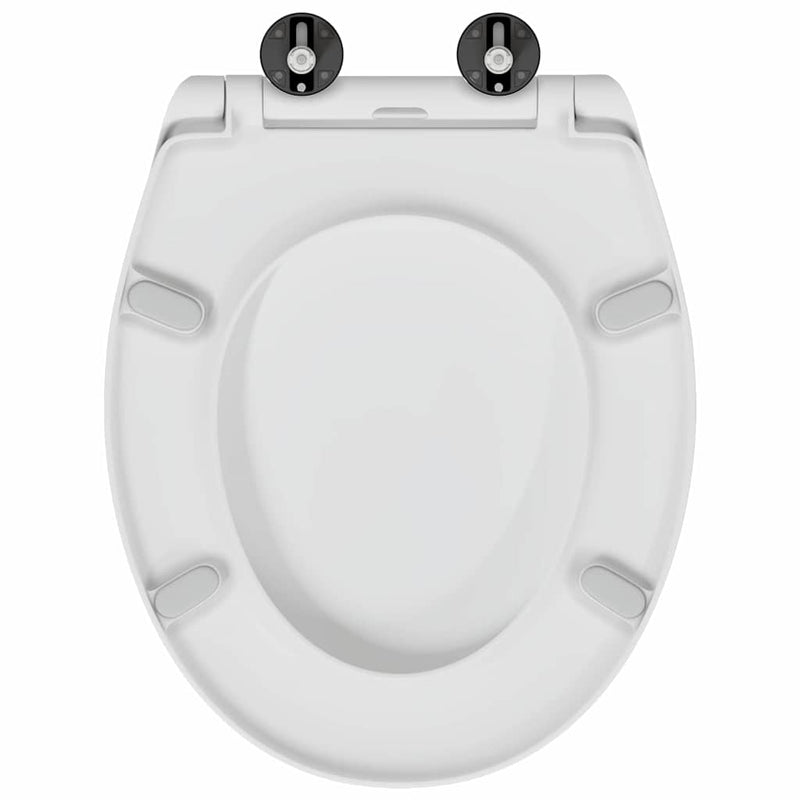 vidaXL Gyorsan Levehető WC Ülőke Fehér 44.8 x 37.3 x 4.2 cm Duroplast