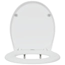 vidaXL Gyorsan Levehető WC Ülőke Fehér 44.8 x 37.3 x 4.2 cm Duroplast