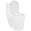 vidaXL Gyorsan Levehető WC Ülőke Fehér 44.8 x 37.3 x 4.2 cm Duroplast