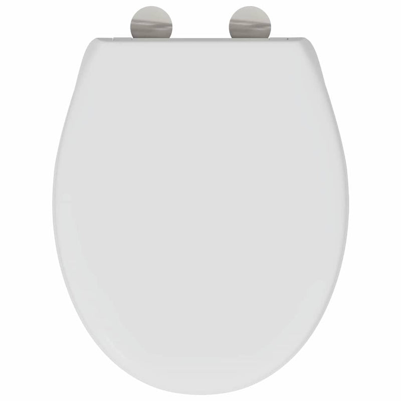 vidaXL Gyorsan Levehető WC Ülőke Fehér 44.8 x 37.3 x 4.2 cm Duroplast