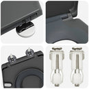 vidaXL Gyorsan Levehető WC Ülőke Antracit 44.5 x 37.3 x 4.3 cm