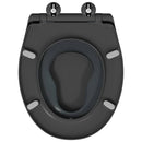 vidaXL Gyorsan Levehető WC Ülőke Antracit 44.5 x 37.3 x 4.3 cm