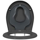 vidaXL Gyorsan Levehető WC Ülőke Antracit 44.5 x 37.3 x 4.3 cm