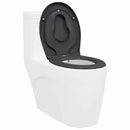 vidaXL Gyorsan Levehető WC Ülőke Antracit 44.5 x 37.3 x 4.3 cm