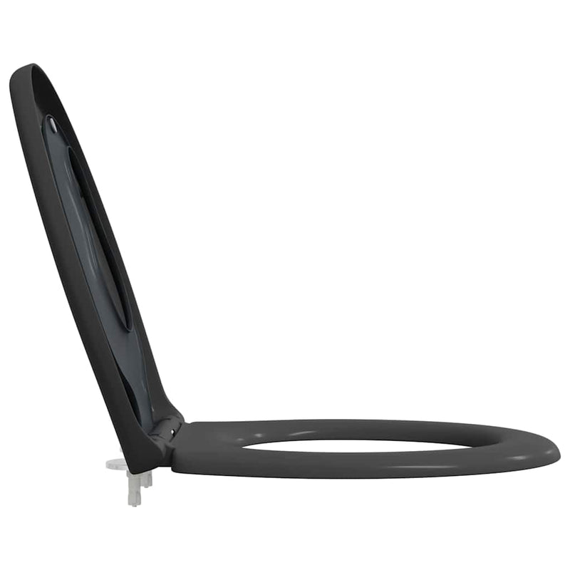 vidaXL Gyorsan Levehető WC Ülőke Antracit 44.5 x 37.3 x 4.3 cm