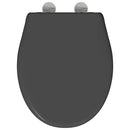 vidaXL Gyorsan Levehető WC Ülőke Antracit 44.5 x 37.3 x 4.3 cm