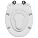vidaXL WC ülőke Fehér 47 x 37 x 4 cm Duroplast