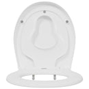 vidaXL Gyorsan Levehető WC Ülőke Fehér 44.5 x 37.3 x 4.3 cm Duroplast