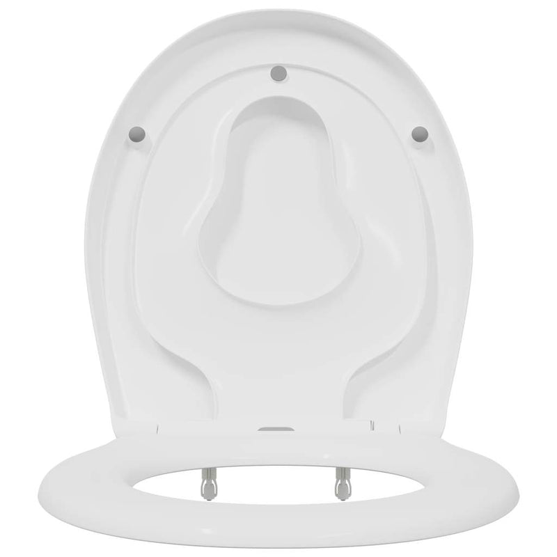 vidaXL Gyorsan Levehető WC Ülőke Fehér 44.5 x 37.3 x 4.3 cm Duroplast