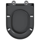 vidaXL WC ülőke Antracit 49 x 36 x 4 cm Duroplast