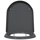vidaXL WC ülőke Antracit 49 x 36 x 4 cm Duroplast