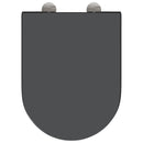 vidaXL Gyorsan Levehető WC Ülőke Antracit 46.2 x 36 x 4.3 cm Duroplast