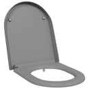 vidaXL WC ülőke Szürke 49 x 36 x 4 cm Duroplast