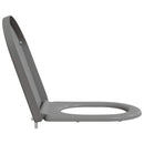 vidaXL WC ülőke Szürke 49 x 36 x 4 cm Duroplast