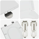 vidaXL Gyorsan Levehető WC Ülőke Fehér 46.2 x 36 x 4.3 cm Duroplast