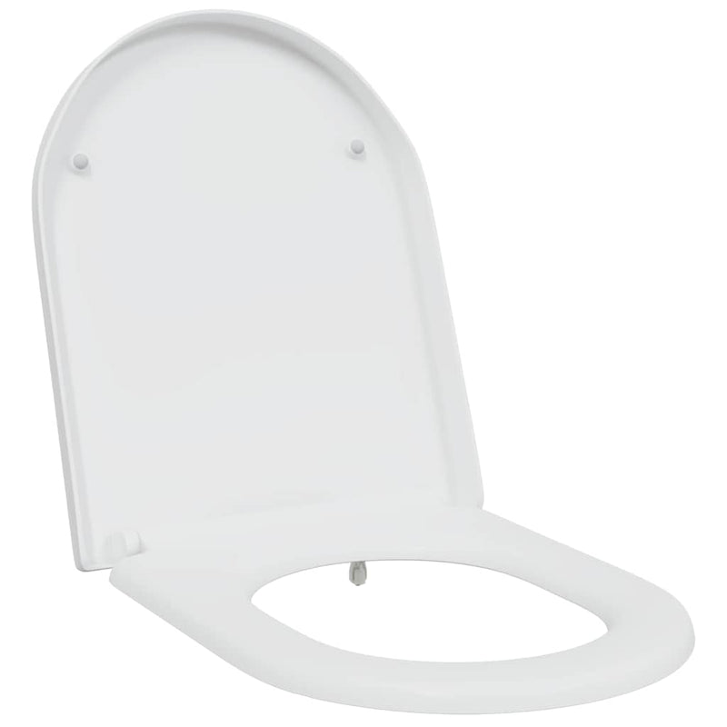 vidaXL Gyorsan Levehető WC Ülőke Fehér 46.2 x 36 x 4.3 cm Duroplast