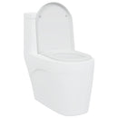 vidaXL Gyorsan Levehető WC Ülőke Fehér 46.2 x 36 x 4.3 cm Duroplast