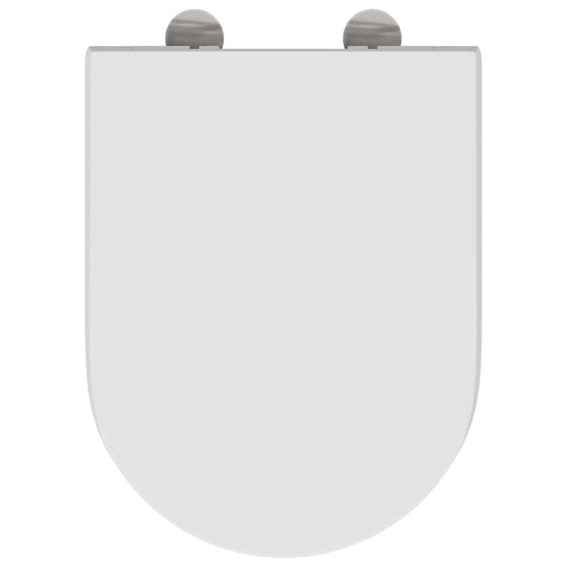 vidaXL Gyorsan Levehető WC Ülőke Fehér 46.2 x 36 x 4.3 cm Duroplast
