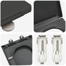 vidaXL WC ülőke Antracit 44,5 x 35 x 3,6 cm Duroplast