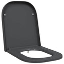 vidaXL WC ülőke Antracit 47,5 x 35 x 3,6 cm Duroplast